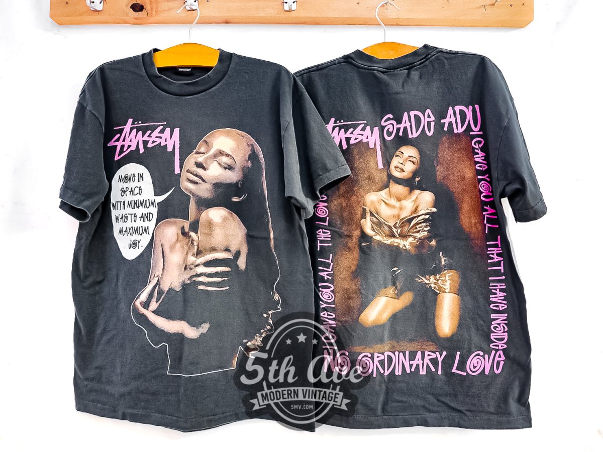 Sade X Stüssy 'No Ordinary Love' - Vintage Reprint Band T-Shirt