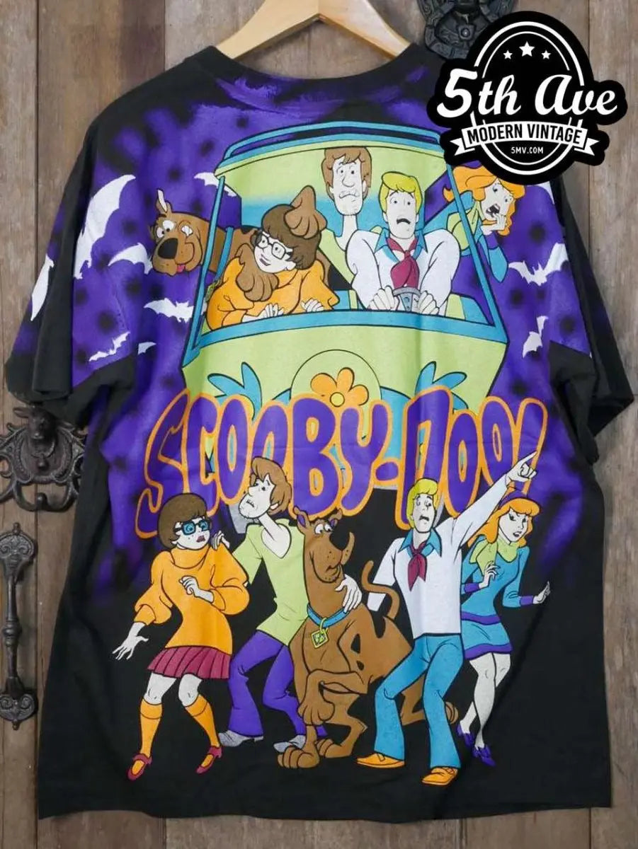 Scooby-Doo Action-Packed T-Shirt: Embrace Mystery and Adventure - Vintage Band Shirts