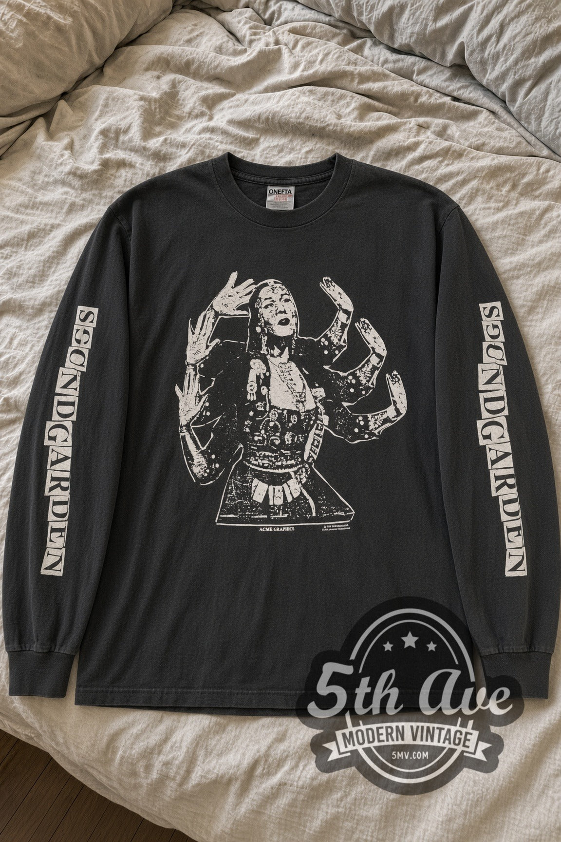 Soundgarden Summer Tour 1993 Dancer vintage band long sleeve tee laid flat