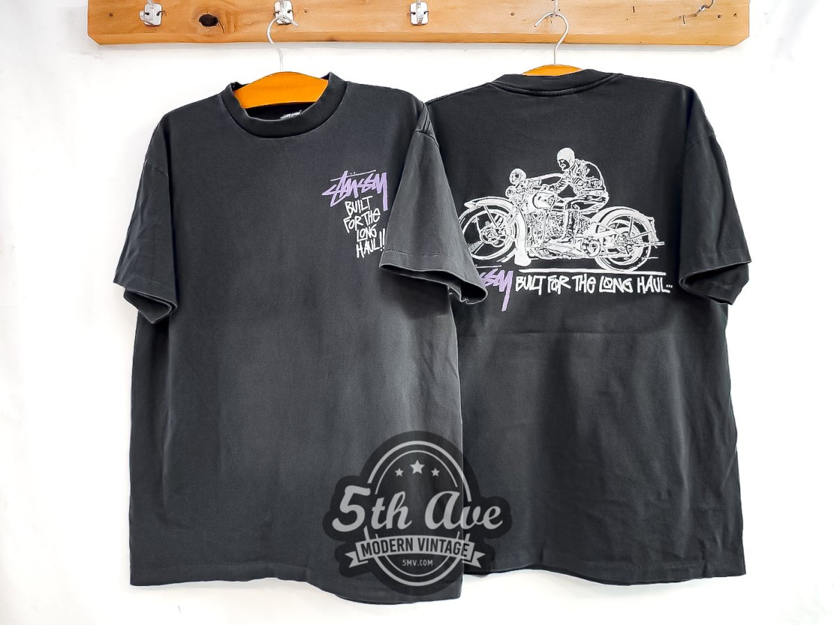 Stüssy 'Built for the Long Haul' - Vintage Reprint T-Shirt - Vintage Band Shirts