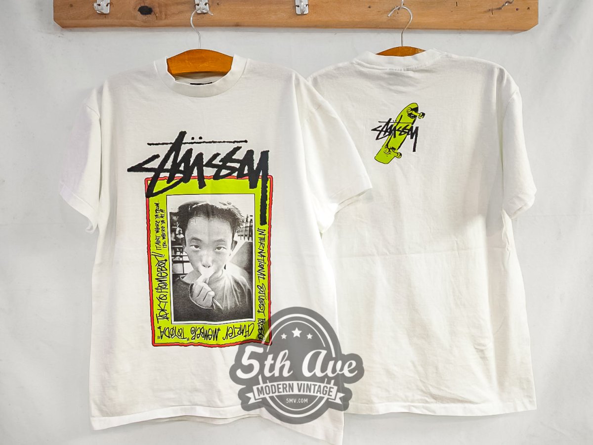 Stüssy 'TOYODA' Tokyo Homeboy - Vintage Reprint T-Shirt - Vintage Band Shirts