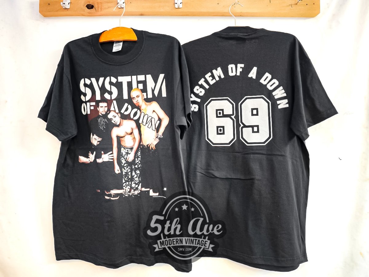 System of a Down 'Sixty - Ninth' - Vintage Reprint Band T-Shirt - Vintage Band Shirts