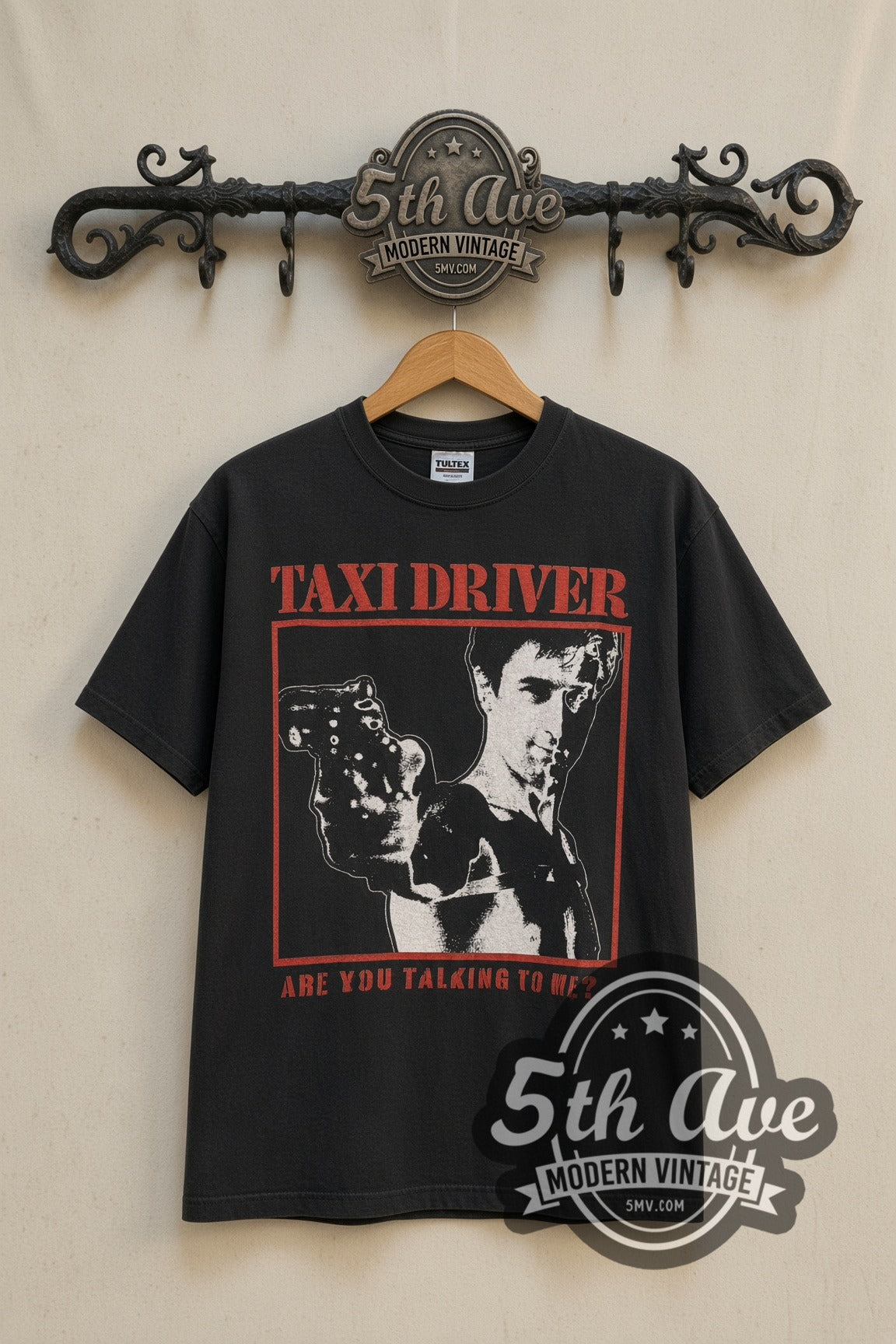 Taxi Driver Are You Talking to Me movie t-shirt front on the 5MV rack