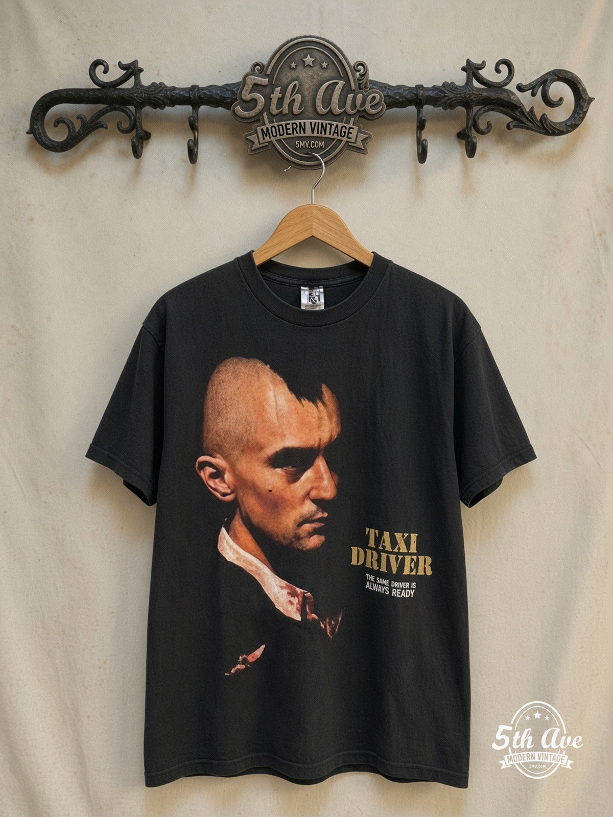Taxi Driver You Talkin' To Me? Mohawk vintage t-shirt on rack