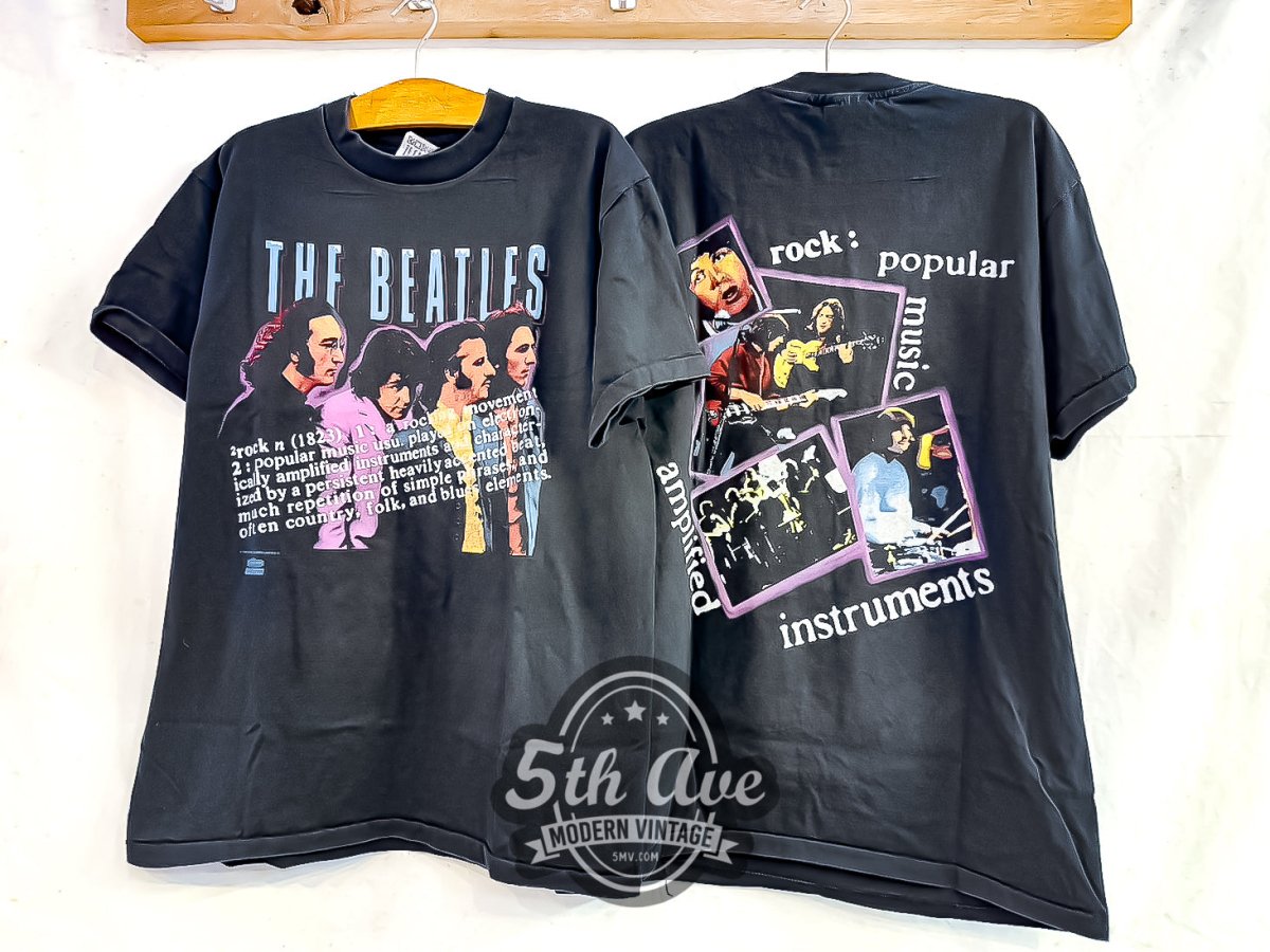 The Beatles 'Definition of Rock' - Vintage Reprint Band T-Shirt - Vintage Band Shirts