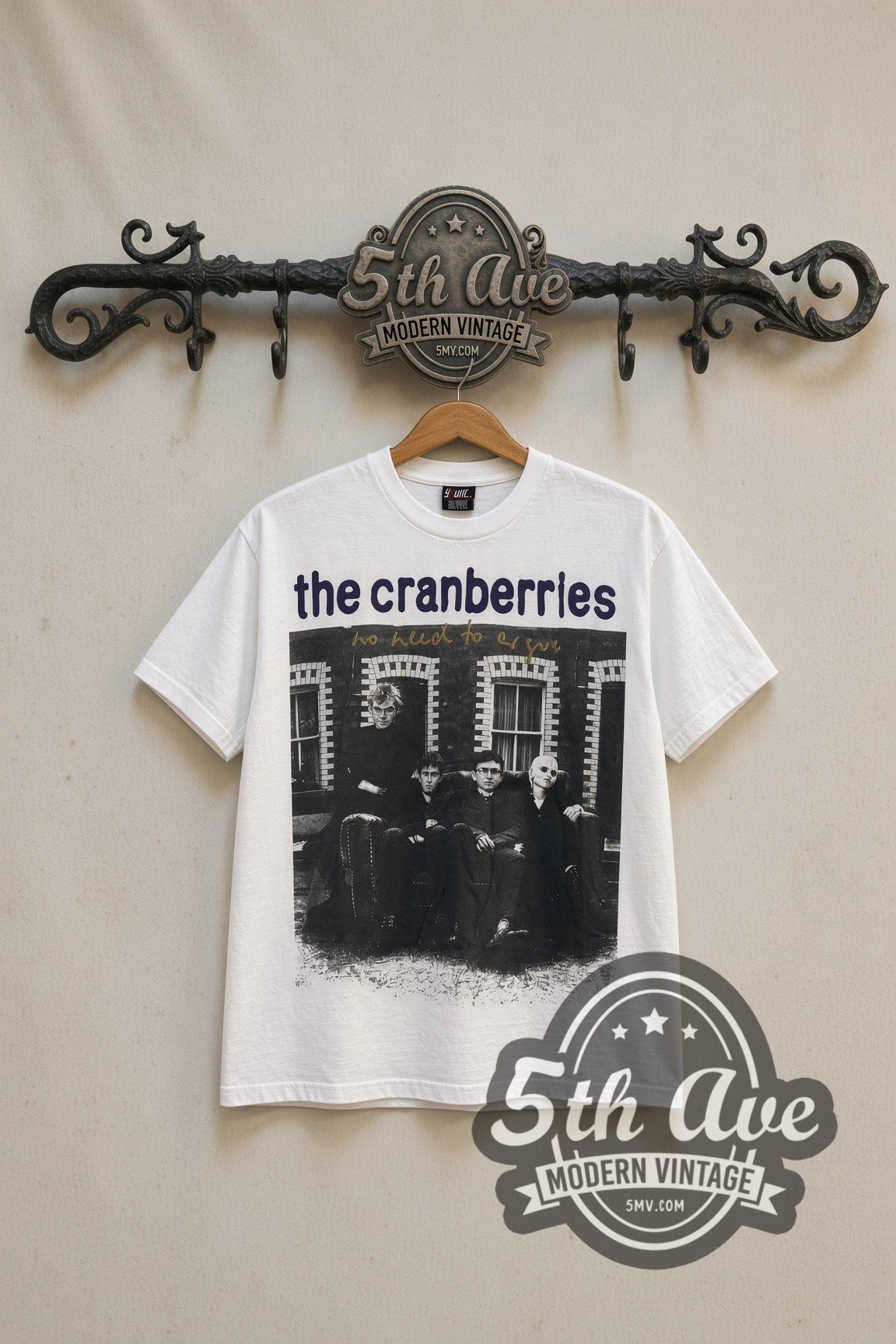 The Cranberries No Need to Argue band t-shirt front on the 5MV rack