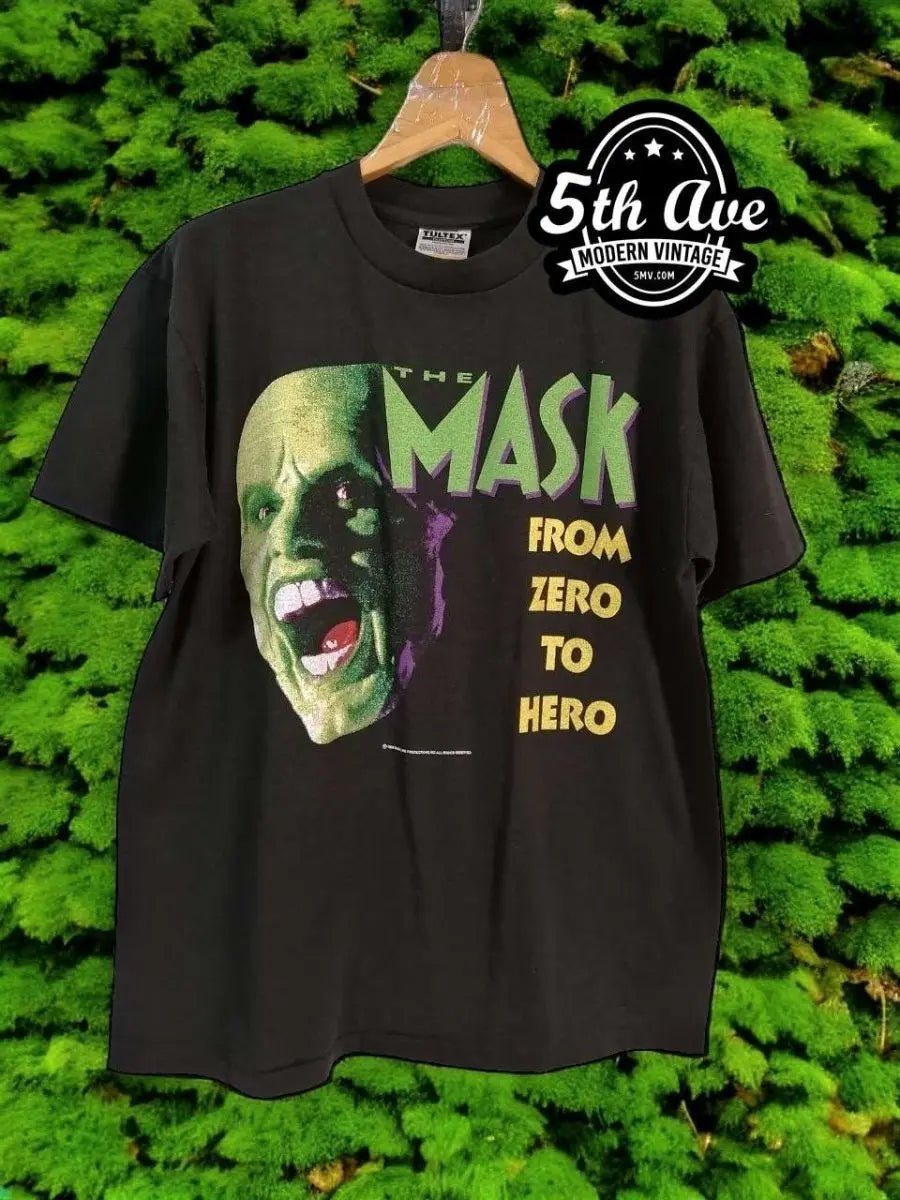 The Mask From Zero to Hero - Vintage Reprint Movie T-Shirt - Vintage Band Shirts