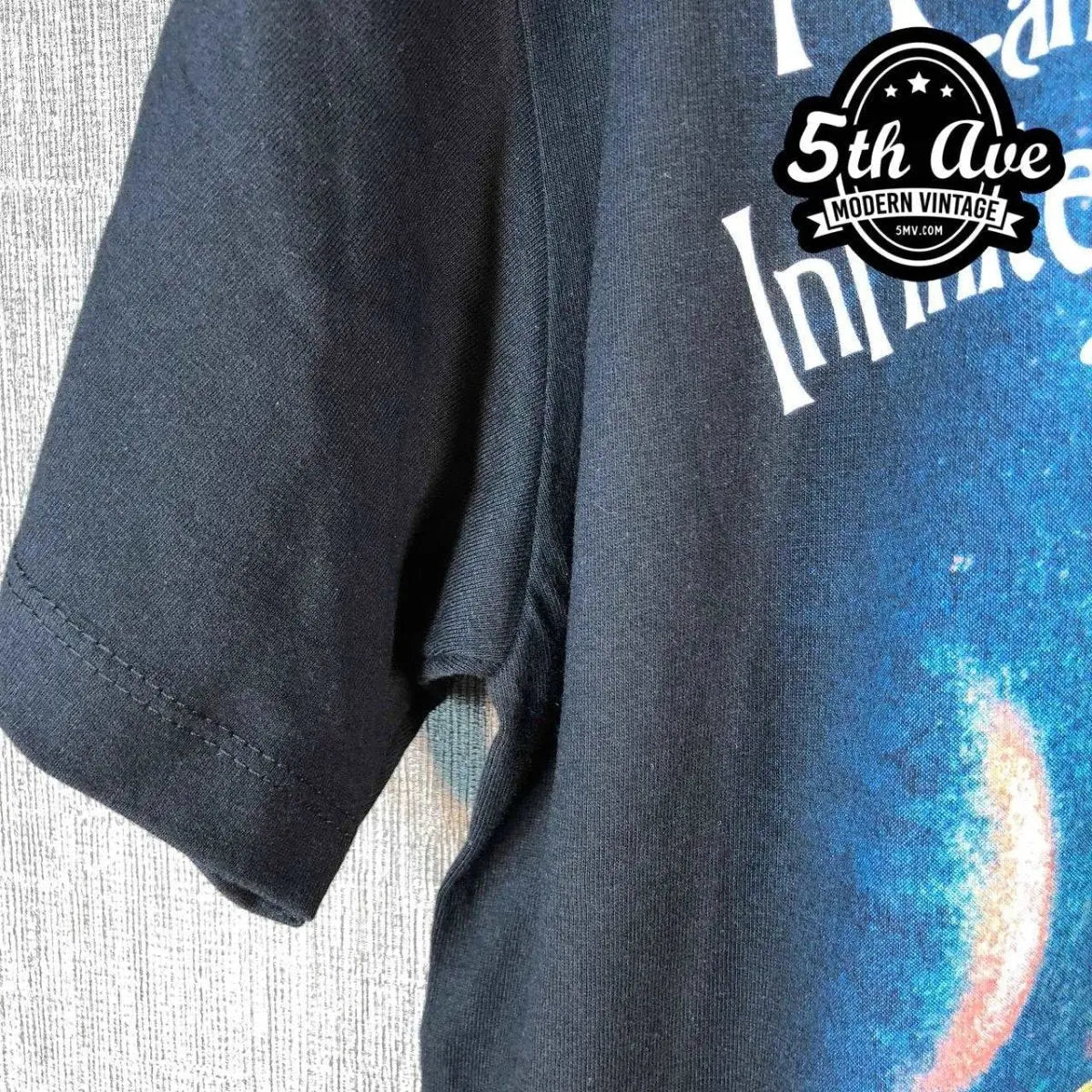 Model wearing The Smashing Pumpkins – Mellon Collie and the Infinite Sadness vintage band tee