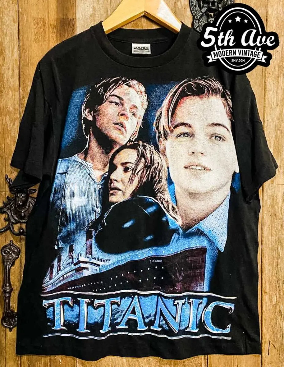 Titanic - AOP all over print New Vintage Movie T shirt - Vintage Band Shirts