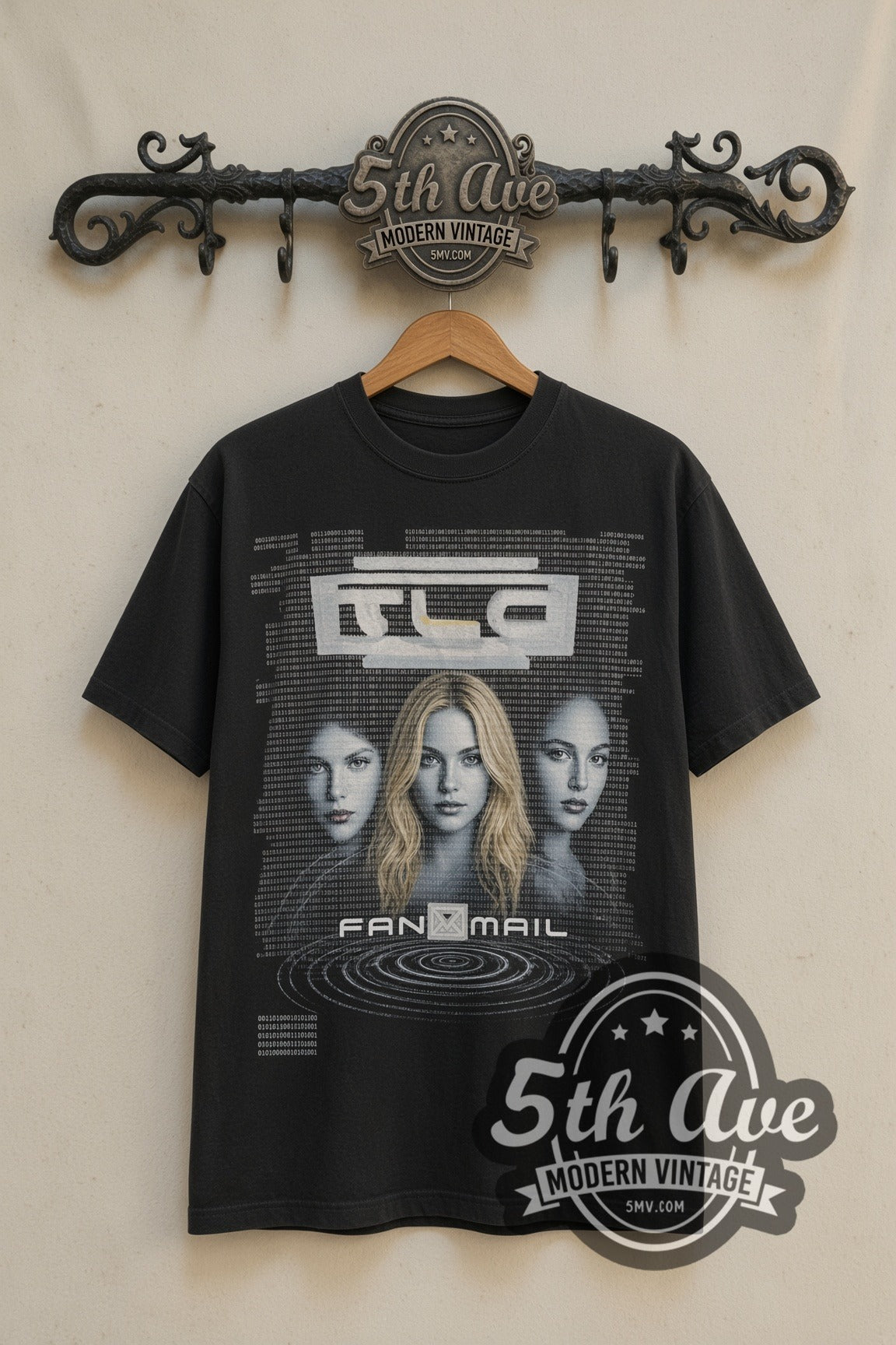 TLC FanMail Tour 1999 band t-shirt front on the 5MV rack