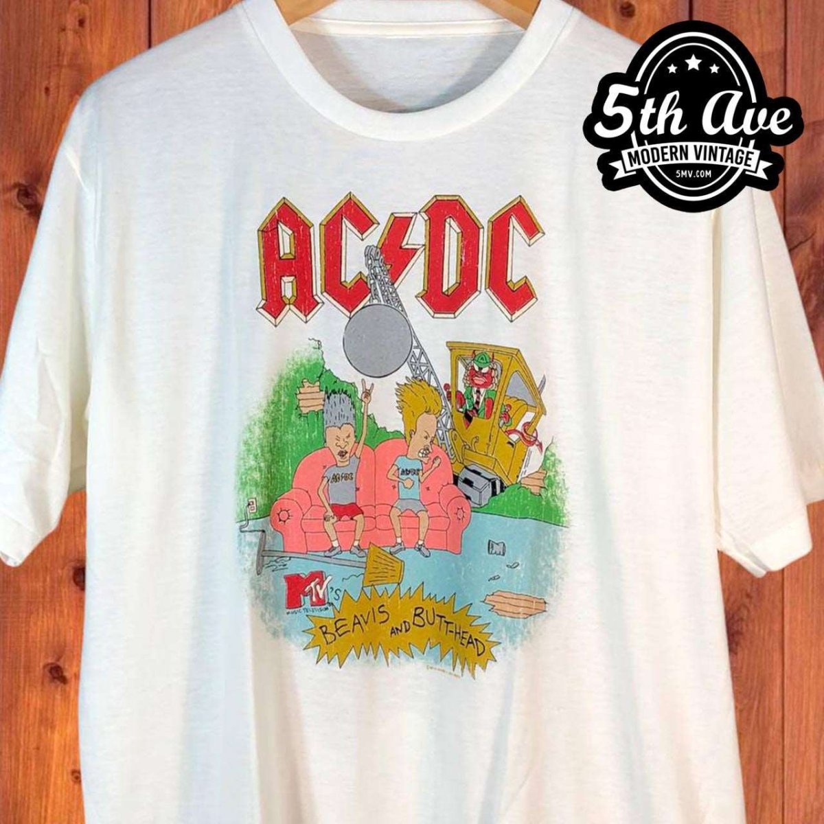 Beavis and Butt-Head AC/DC ACDC - New Vintage Band T shirt - Vintage Band Shirts
