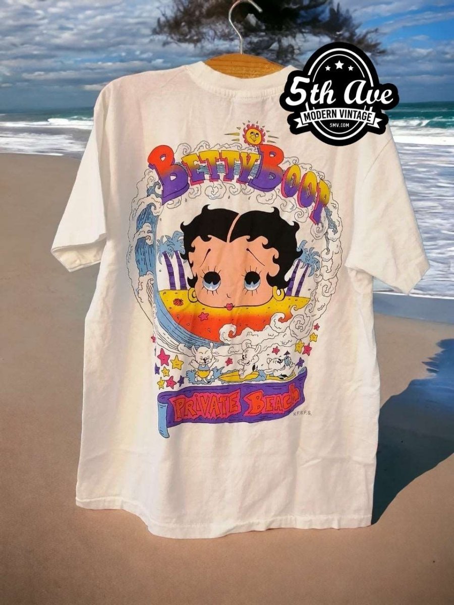 Betty Boop Private Beach - Vintage Band Shirts