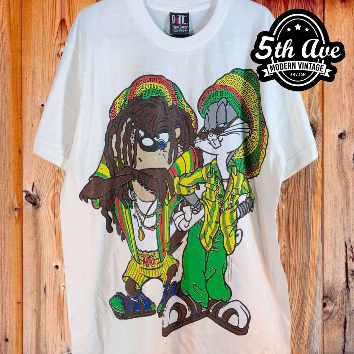 Looney Tunes Bugs Bunny and Tasmanian Devil - New Vintage Animation T shirt - Vintage Band Shirts