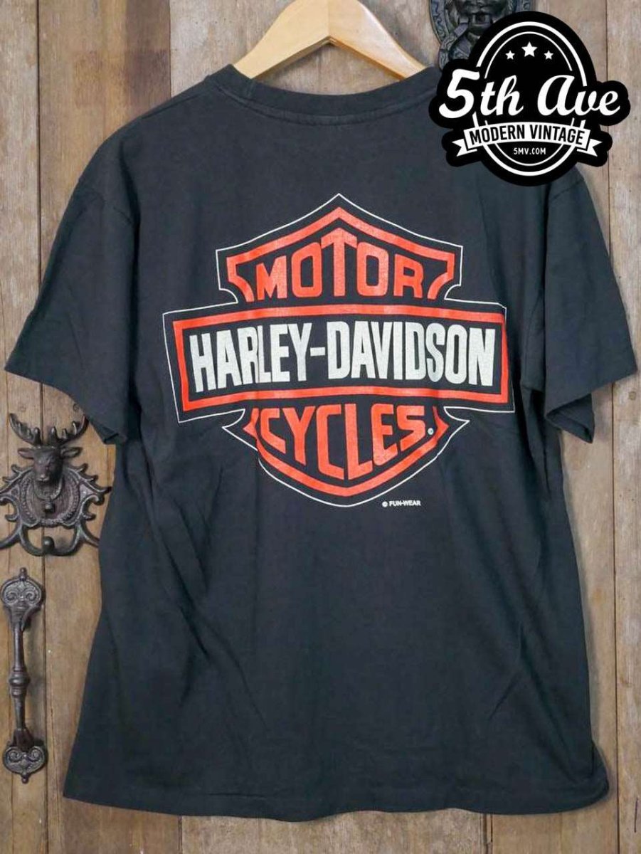 Looney Tunes Taz-Mania x Harley Davidson - New Vintage Animation T shirt - Vintage Band Shirts