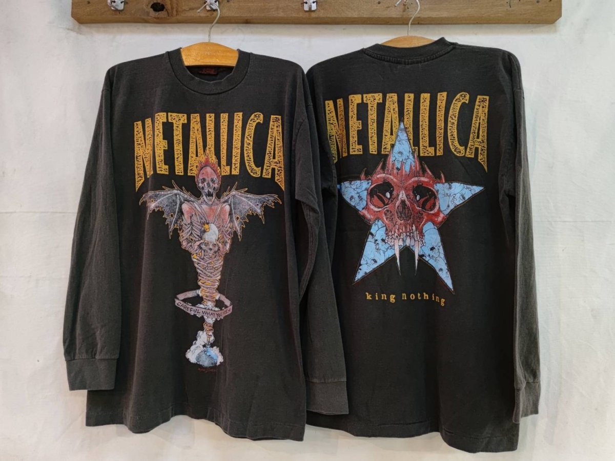 Metallica 'King Nothing' Long Sleeve Tee: Edgy Streetwear Essential with a 30-Day Guarantee - Vintage Band Shirts