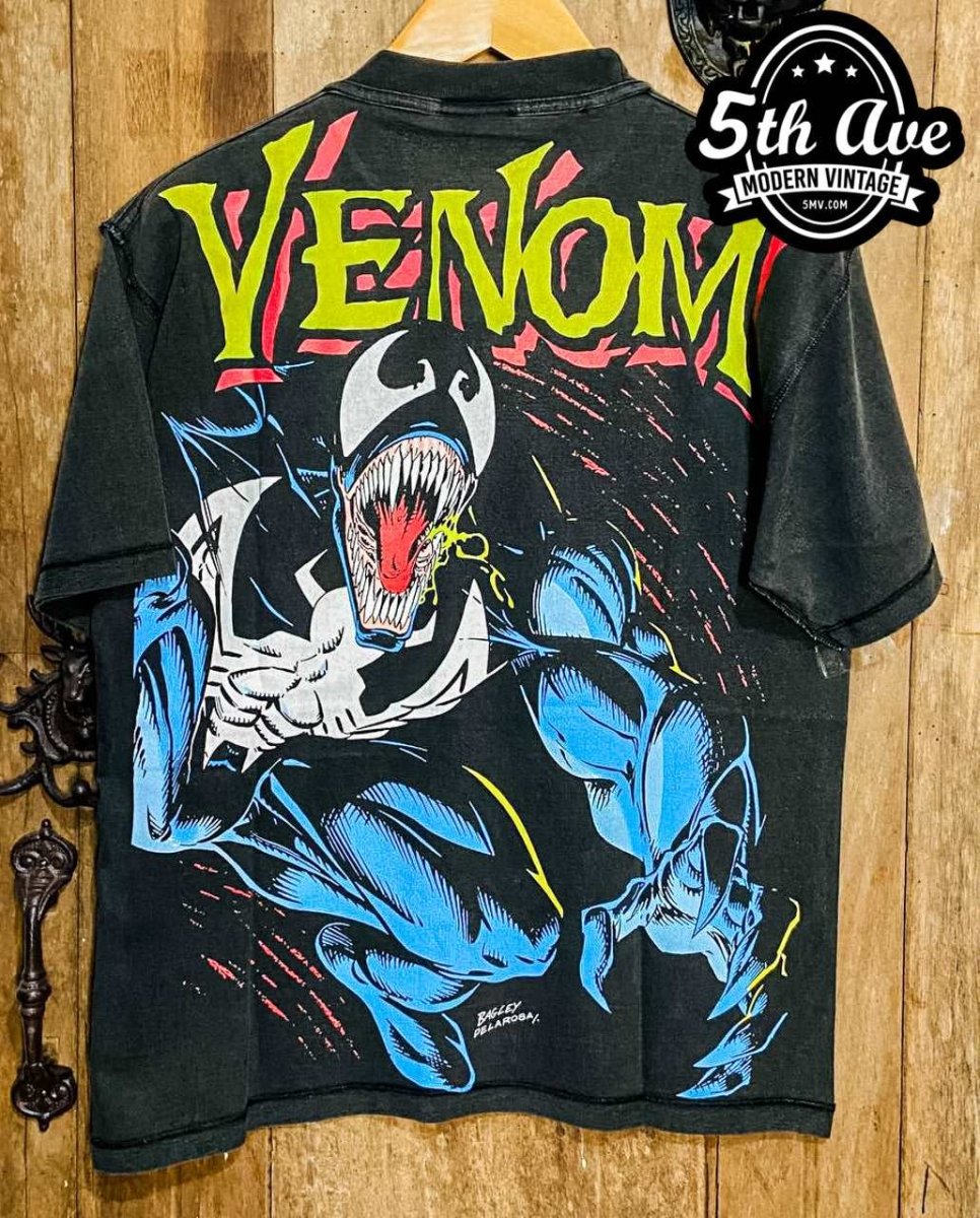 Venom Unique Inside-Out Full Color Print Cotton T-Shirt - Vintage Band Shirts