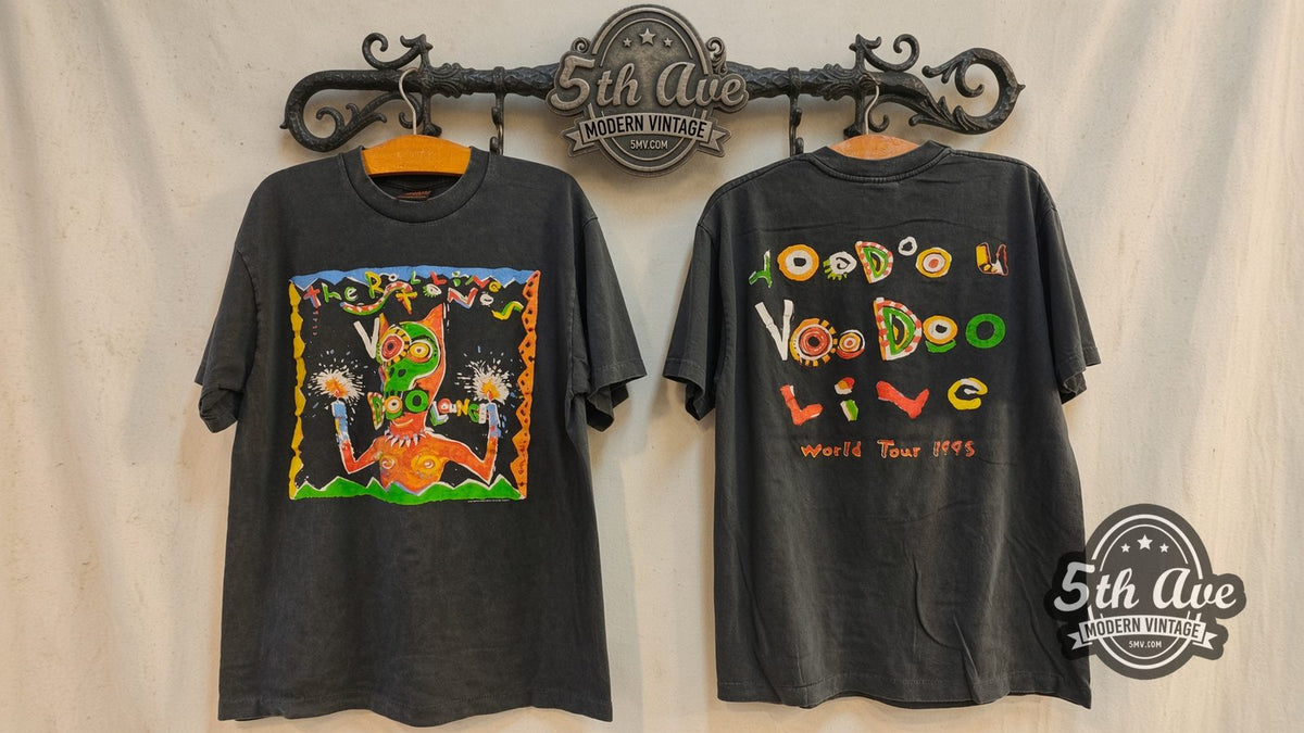 Rolling Stones Voodoo Lounge World Tour 1994 vintage band t-shirt on the 5th Ave rack