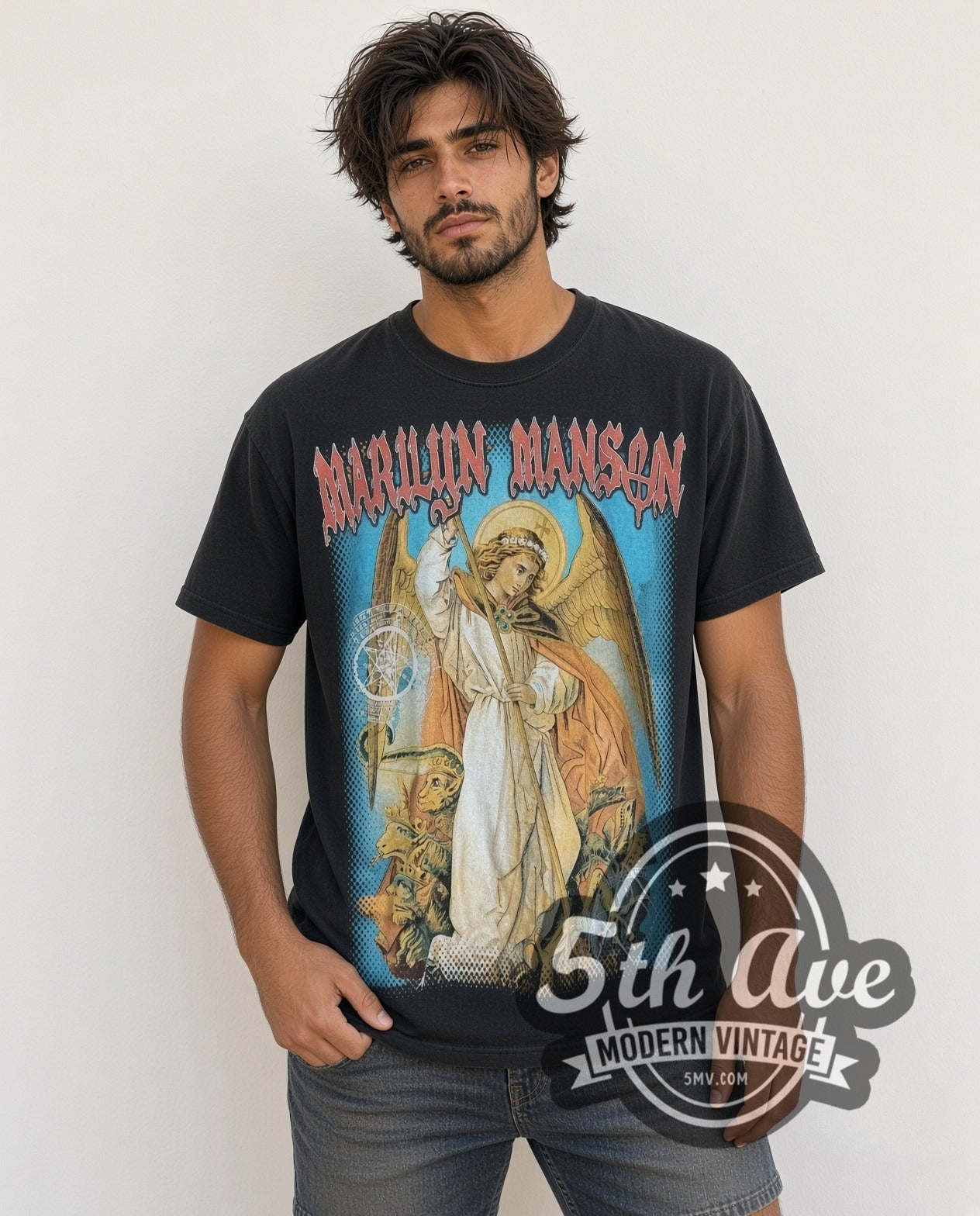 Marilyn Manson Angel Spear Demons Sigils Tee | Vintage Reprint