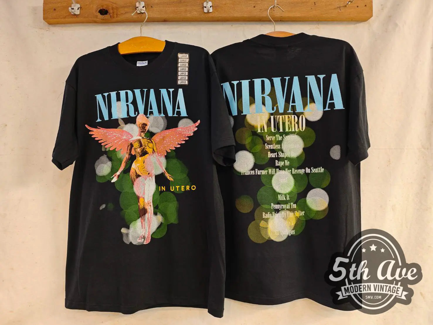 Nirvana In Utero Angel Aura - New Vintage Band T shirt