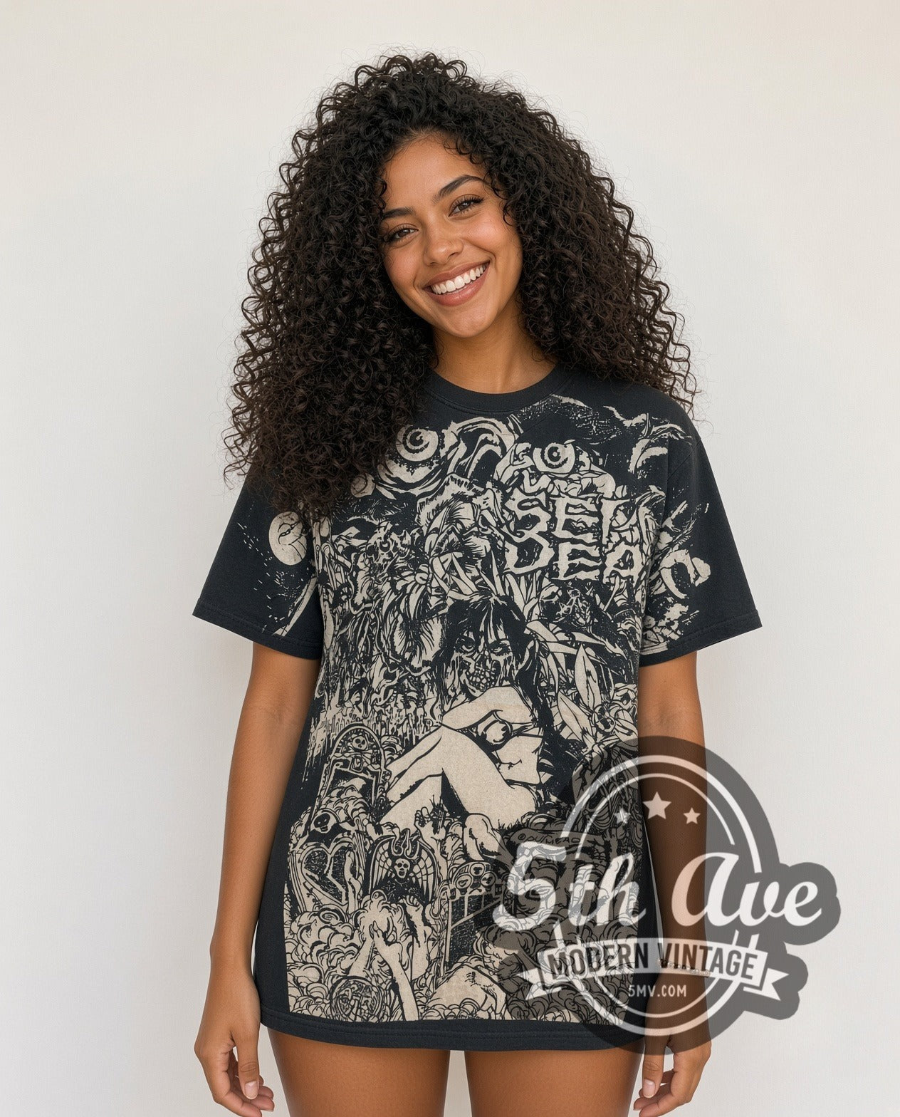 Septic Death Pushead All Over Print Vintage Band T-Shirt