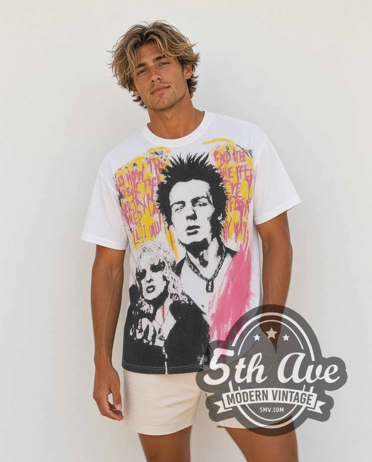 Sex Pistols Sid Vicious and Nancy Vintage Band T-Shirt