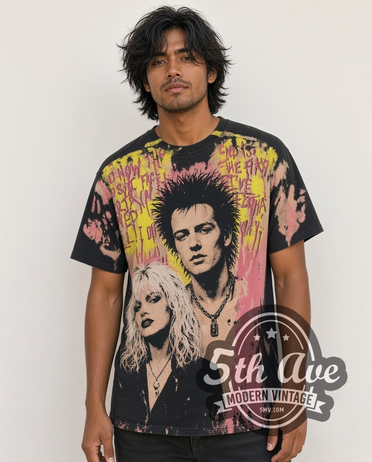 Sex Pistols Sid Vicious and Nancy Vintage Band T-Shirt
