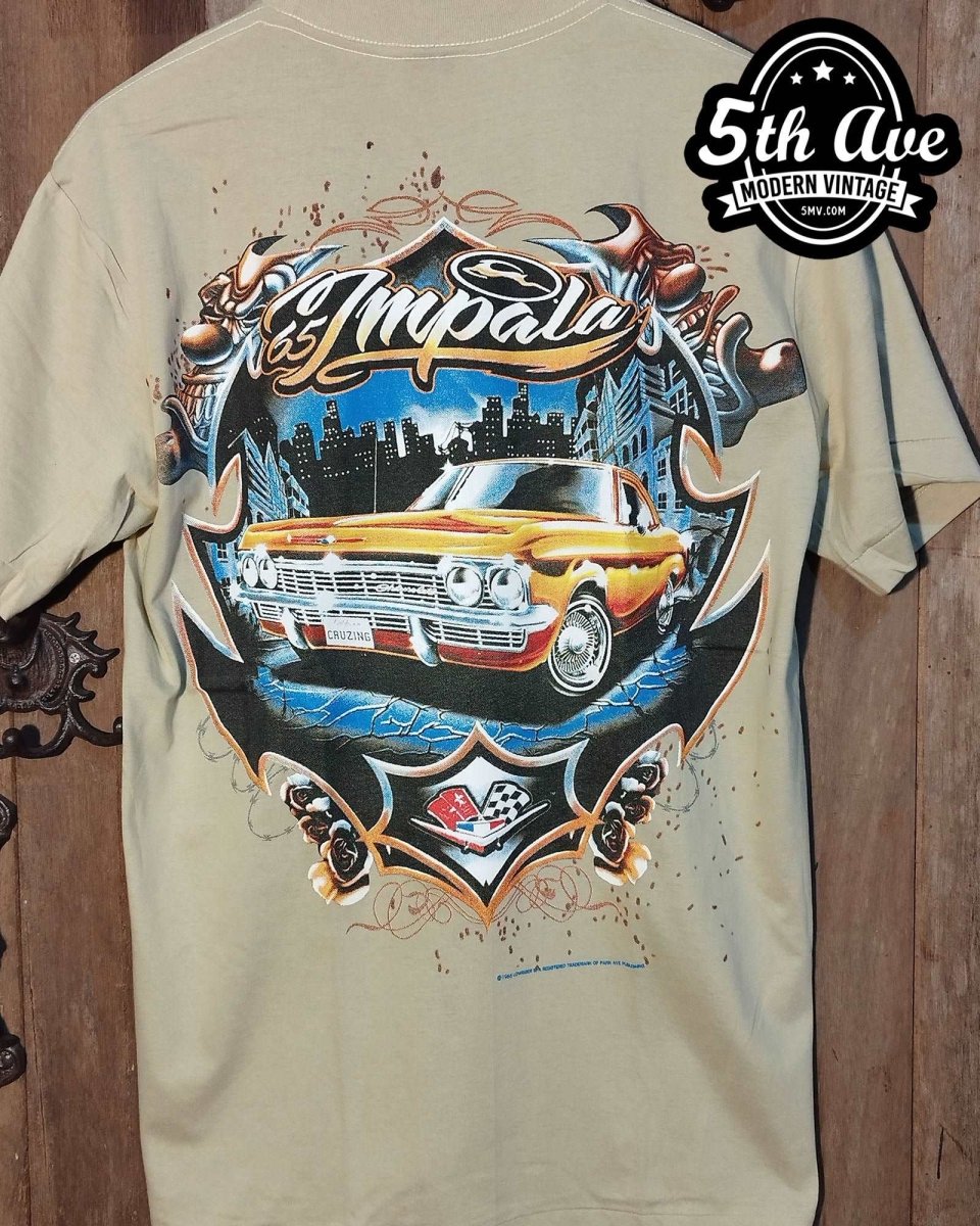 1965 Impala - Rollin hard lowrider low rider car culture t shirt - Vintage Band Shirts