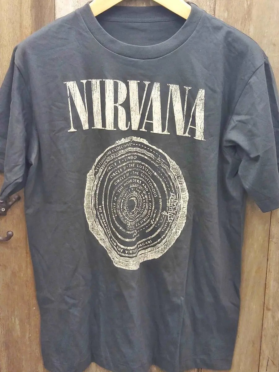 1991 Nirvana 'Vestibule' T-Shirt: A Rare Grunge Era Gem - Vintage Band Shirts