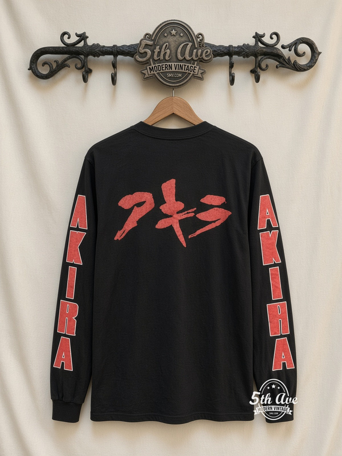 ETS LS 36 Akira Kaneda long sleeve vintage tee on rack, back