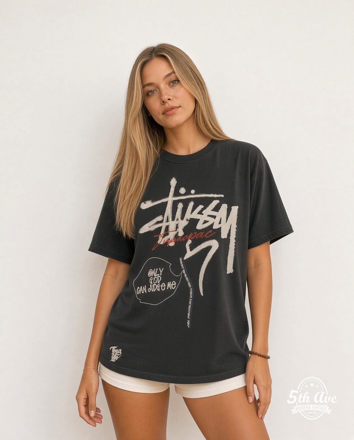 Tupac × Stüssy model