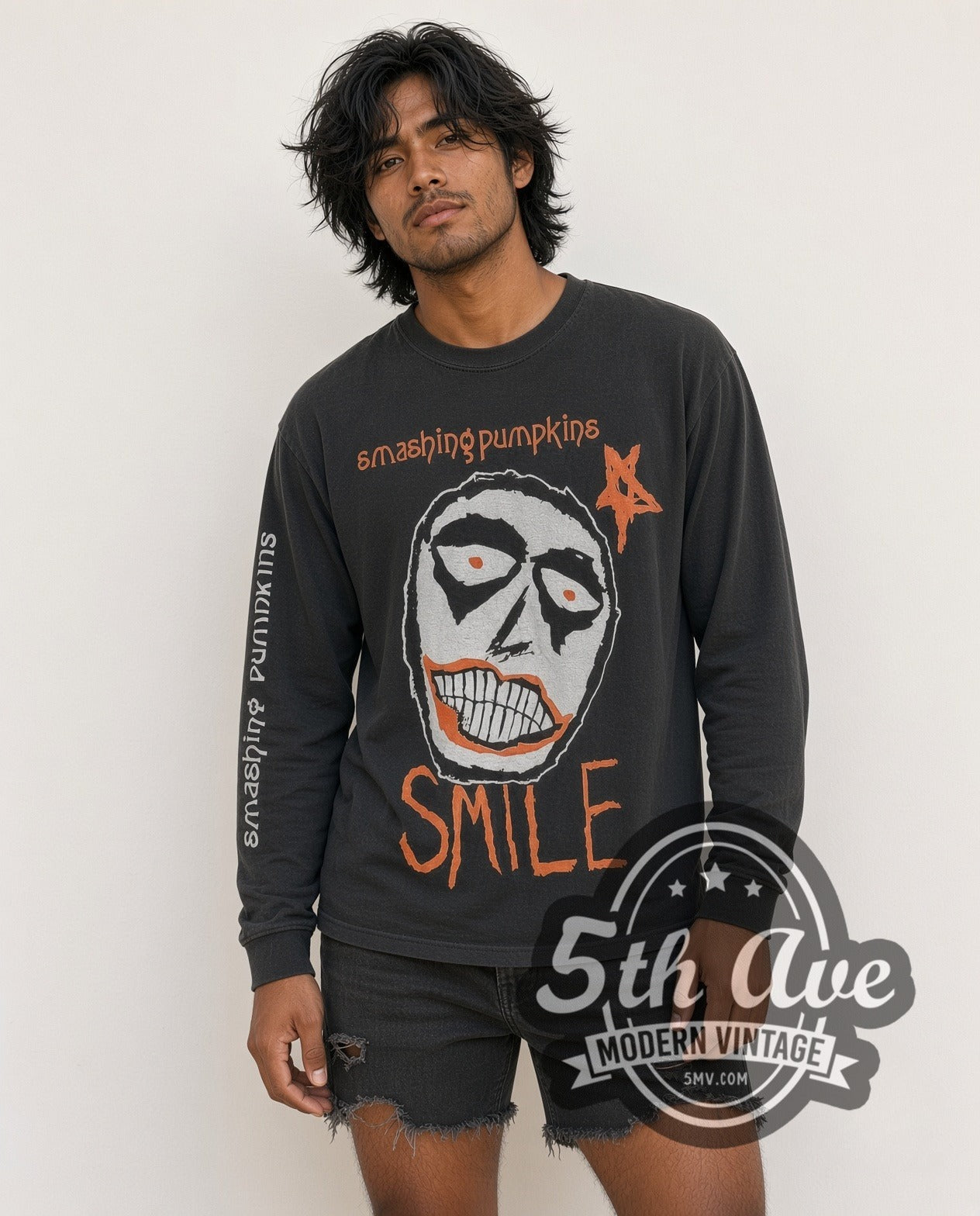The Smashing Pumpkins Smile Black Vintage Band T-Shirt