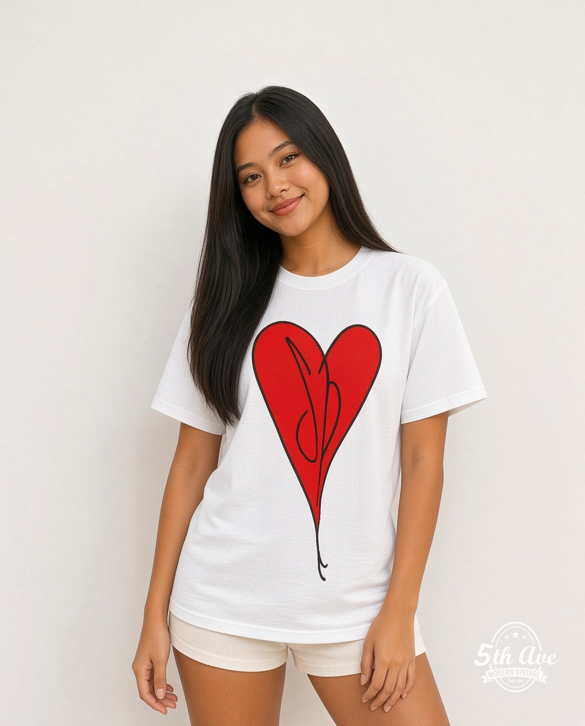 Model wearing The Smashing Pumpkins Siamese Dream vintage band t-shirt in white