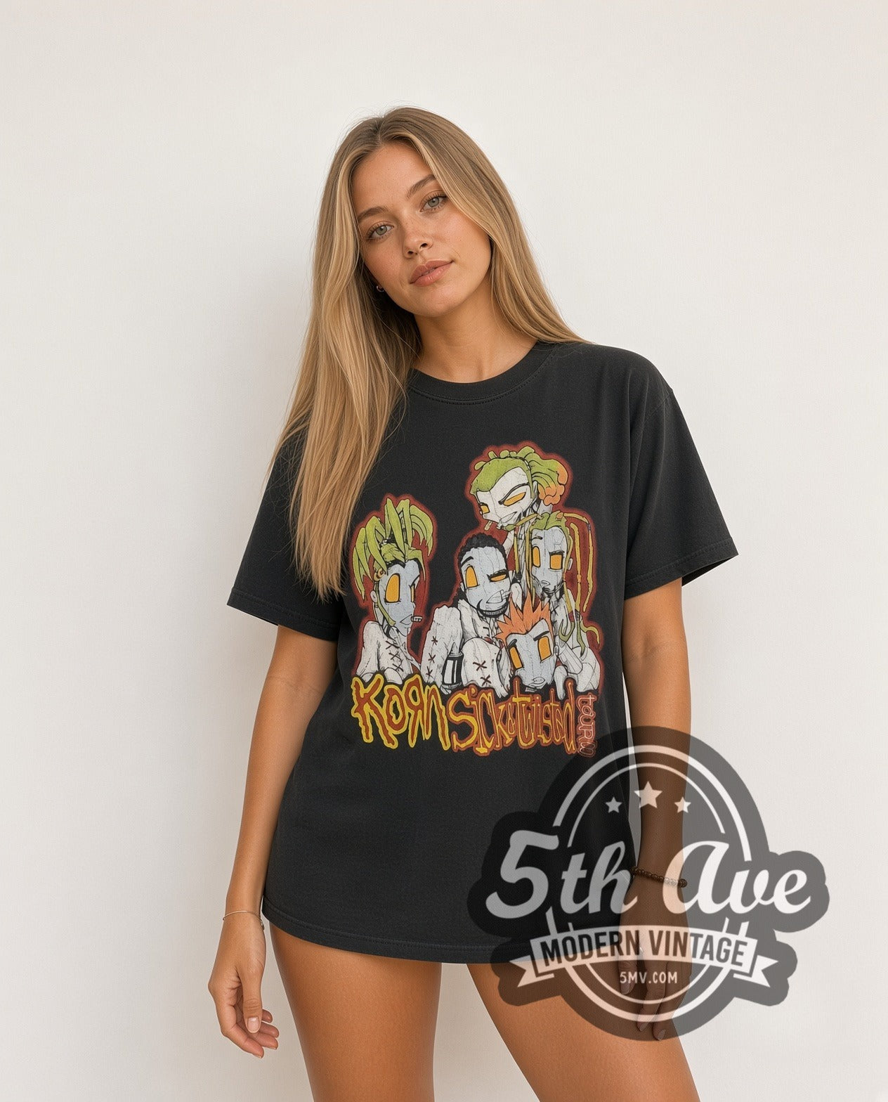 Korn Sick and Twisted Cartoon City List | Vintage Reprint