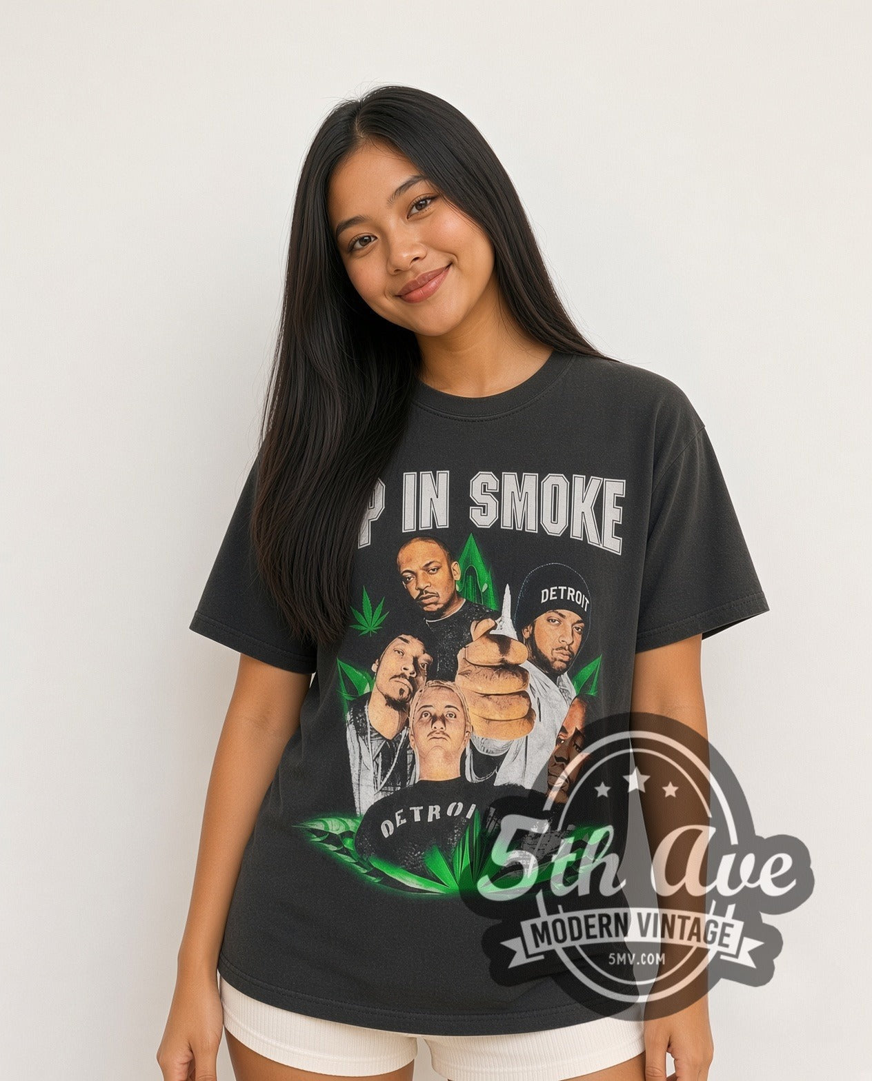 Dr. Dre, Snoop Dogg, Ice Cube & Eminem Up in Smoke Tour Band Tee