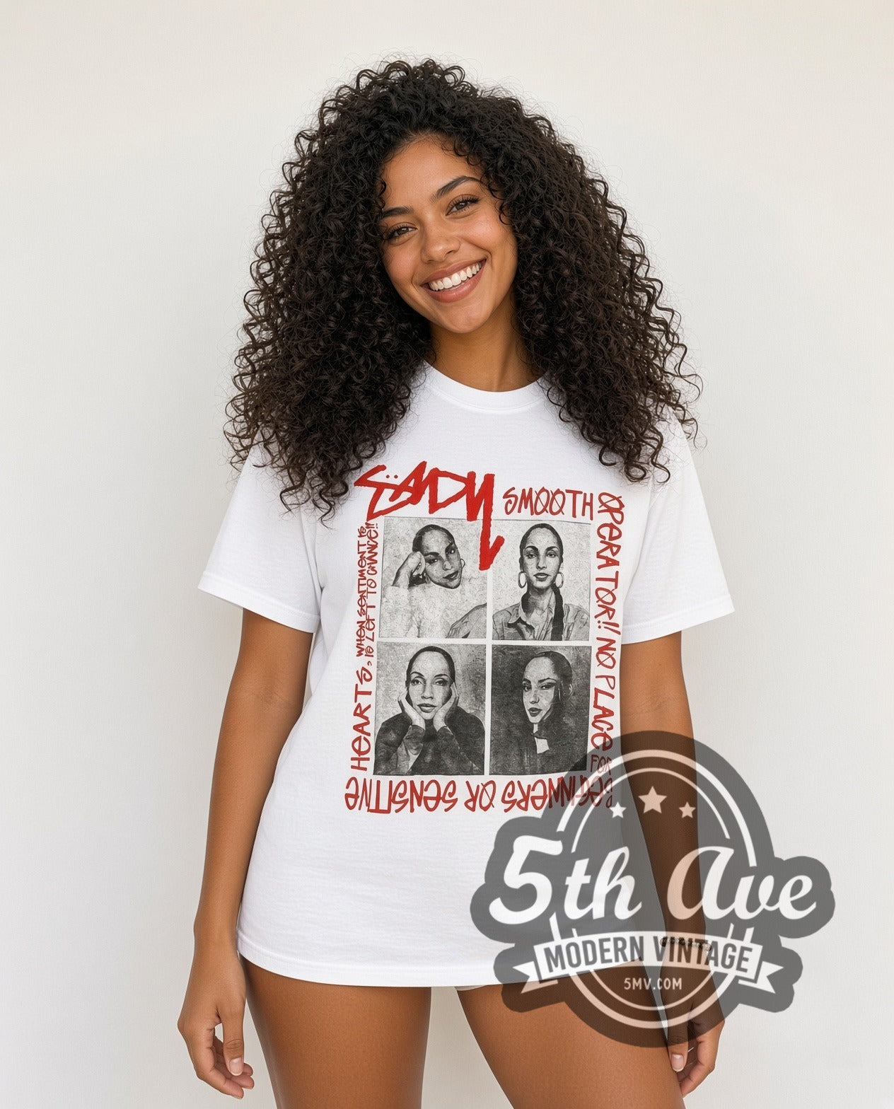 Sade Smooth Operator Four Portrait Grid White | Vintage Reprint