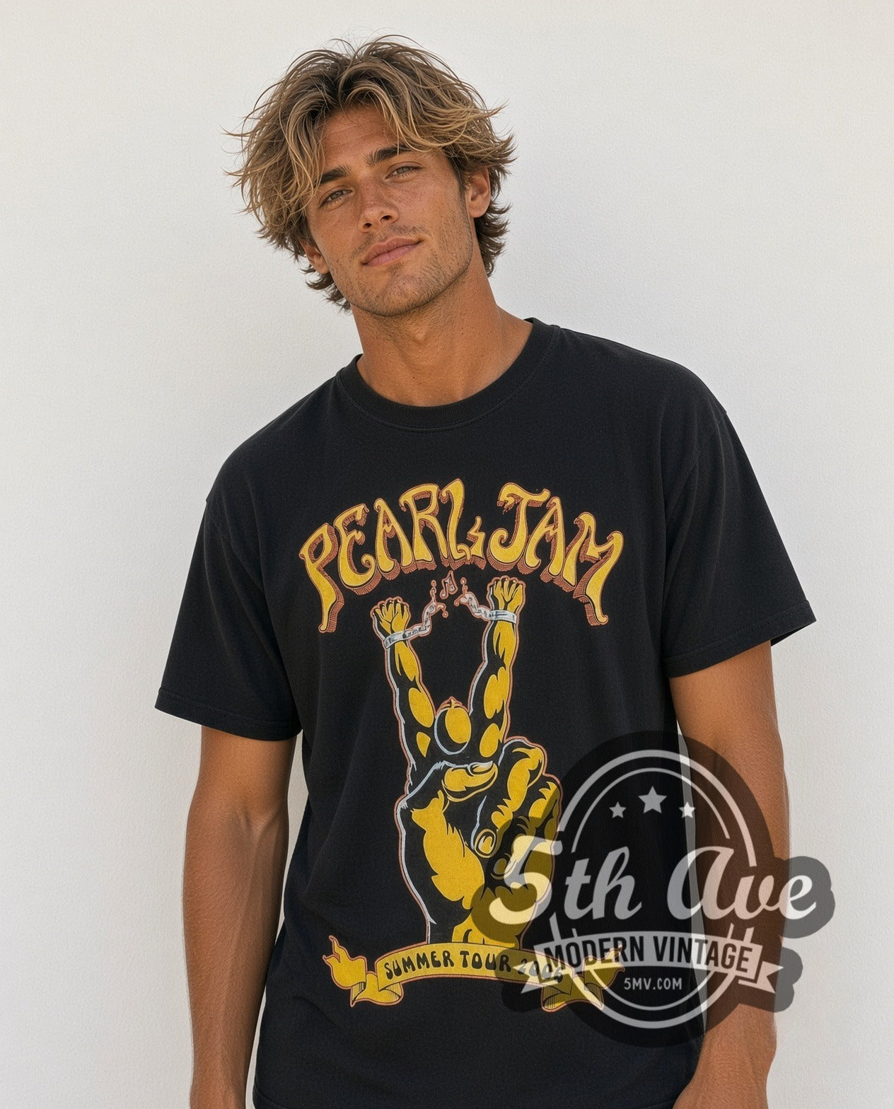 Pearl Jam Summer Tour 2006 Black Vintage Band T-Shirt