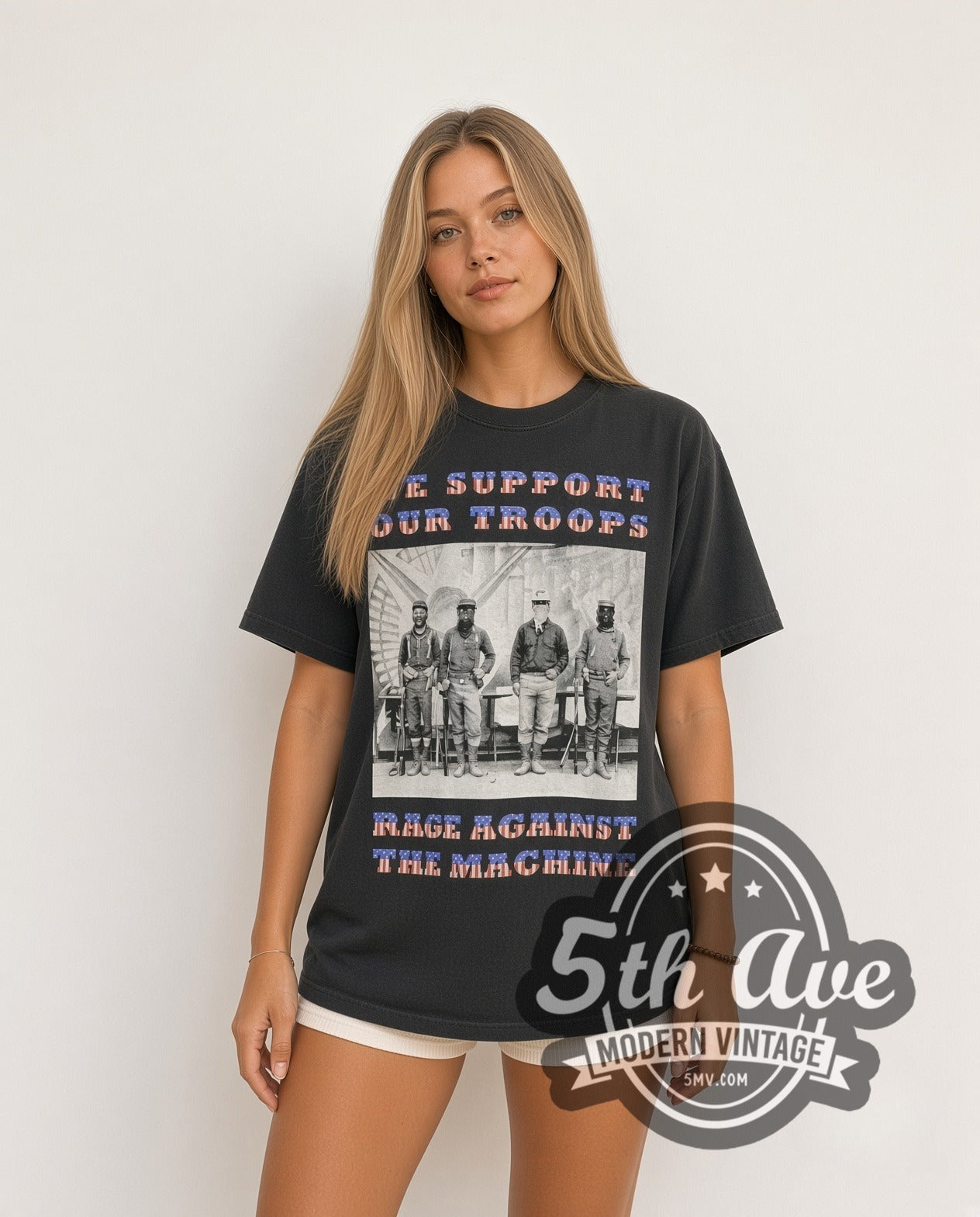 Rage Against the Machine We Support Our Troops' North Tee