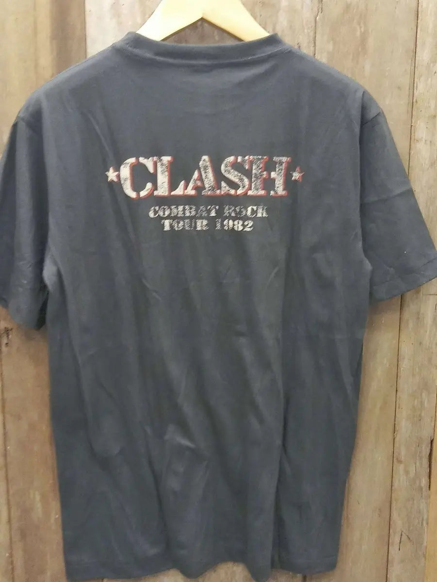 A Timeless Punk Icon: The Clash's 'Combat Rock' 1982 Tour T-Shirt - Vintage Band Shirts