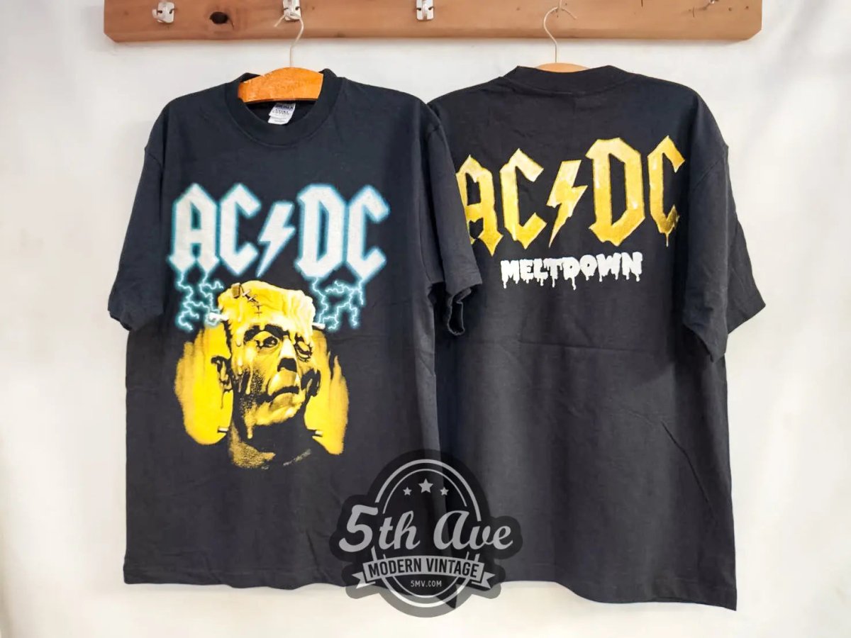AC/DC Meltdown - New Vintage Band T shirt - Vintage Band Shirts