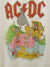 AC/DC x Beavis and Butt-Head: Rockin' Single Stitched White Crew Neck t shirt - Vintage Band Shirts