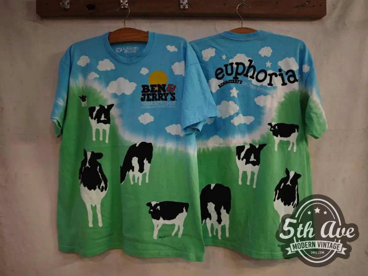 Ben & Jerry Euphoria - All - Over Print t shirt - Vintage Band Shirts