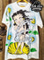 Betty Boop Birth of Venus - AOP all over print New Vintage Animation T shirt - Vintage Band Shirts