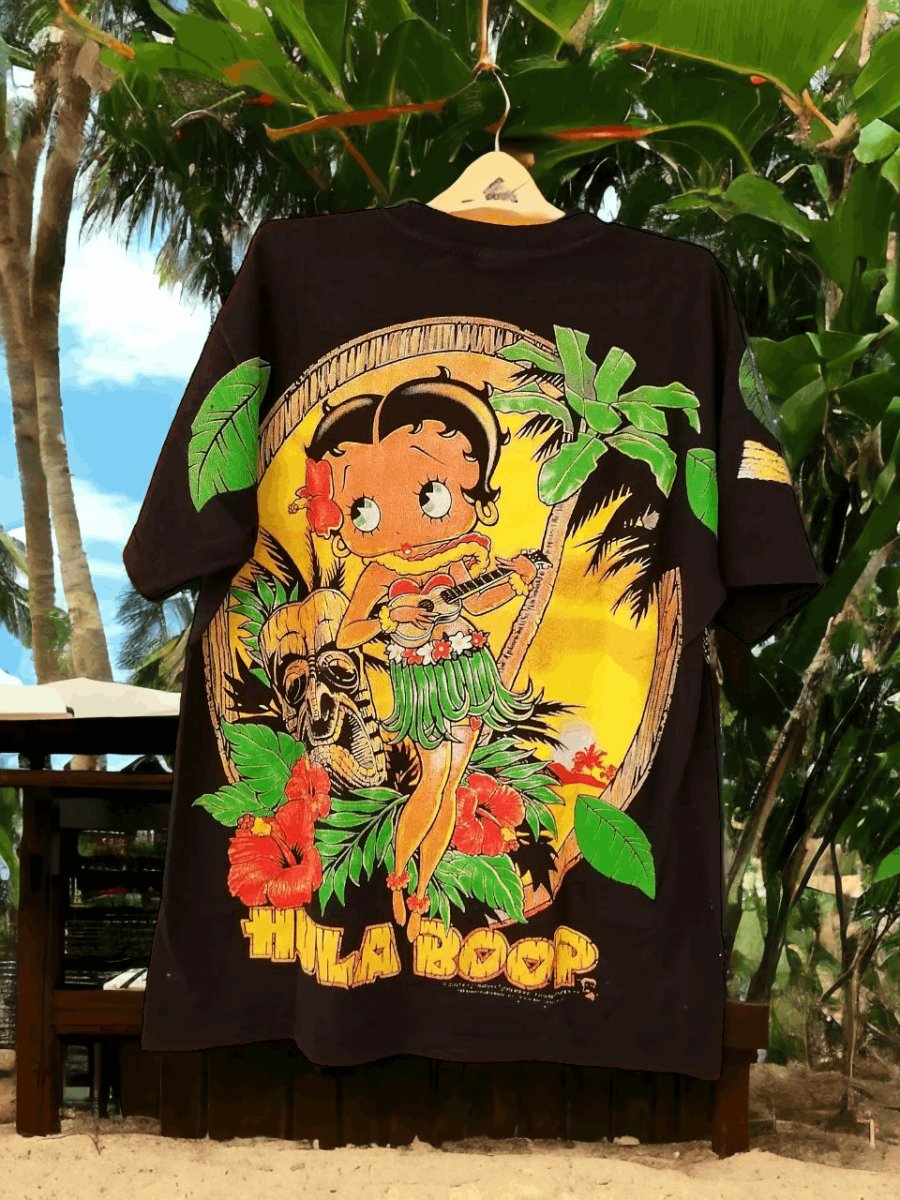 Betty Boop Hula Boop Single Stitch T Shirt - Vintage Band Shirts