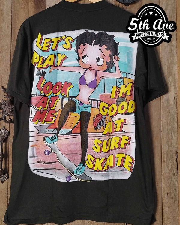 90s Betty Boop Hey Girlfriend T-shirt. Vintage 1990s Bootleg