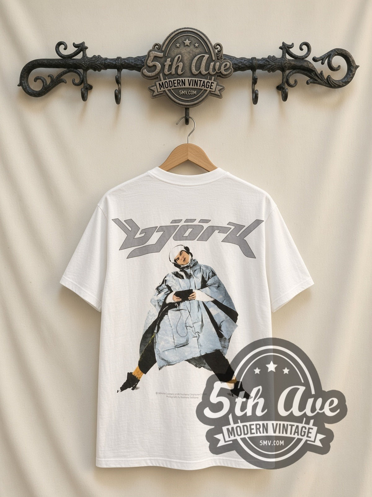 Björk Photo Monochrome Black Vintage Band T-Shirt | 5MV