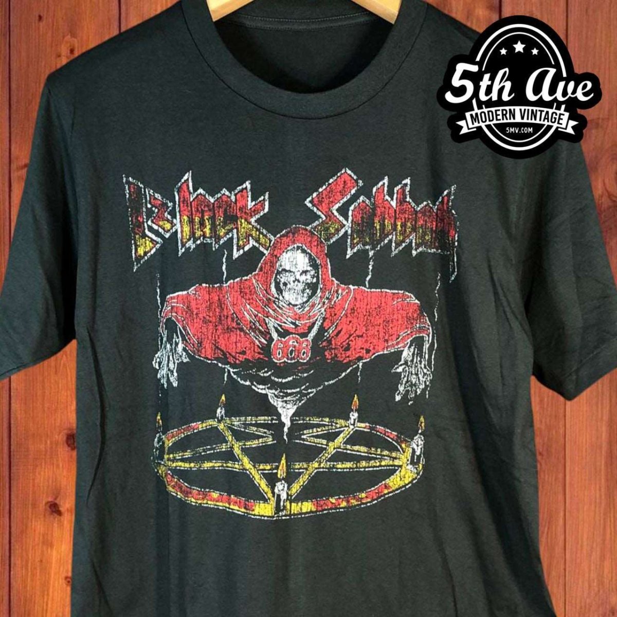 Black Sabbath World Tour Captain Boot T Shirt - Vintage Band