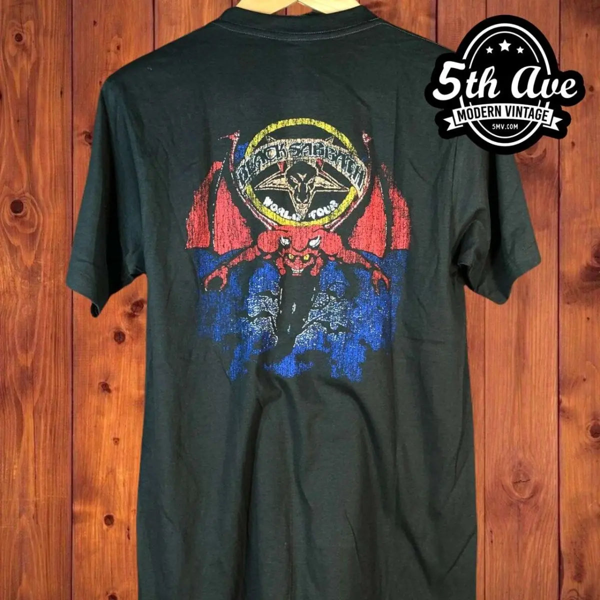 Black Sabbath World Tour Captain Boot T Shirt - Vintage Band Shirts