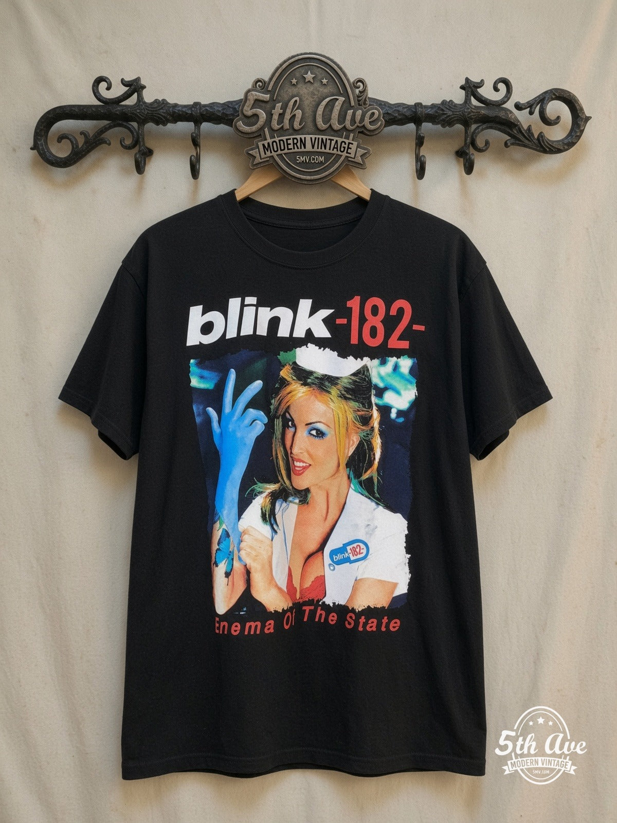 Blink-182 Enema of the State vintage band t-shirt on rack