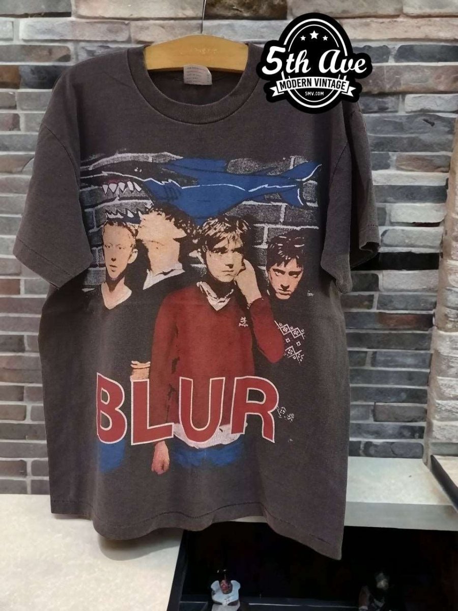 BLUR: The Great Escape Shark Attack t shirt - Embrace the Music and Unleash Your Wild Side! - Vintage Band Shirts