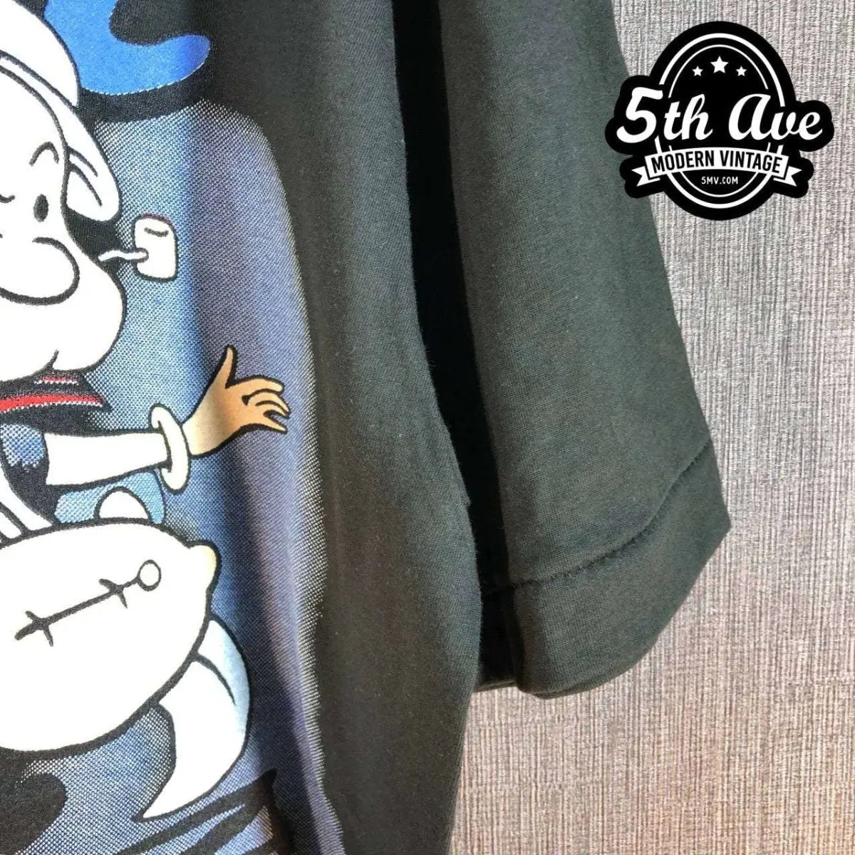 Classic Icons Collide: Betty Boop, Popeye & Titanic Single Stitch Black t shirt - Vintage Band Shirts